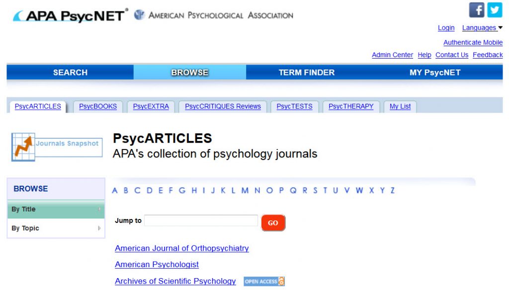 PsycARTICLES Expert Tip: What Journals Are Included? – APA Publishing Blog