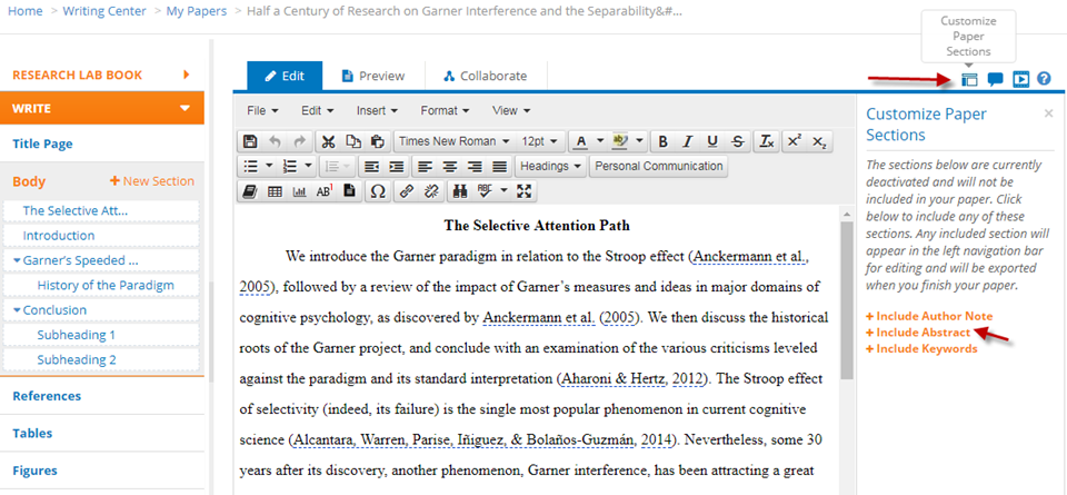 APA Style CENTRAL® Expert Tip - Adding Paper Sections ...