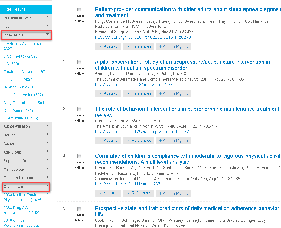 sample of index in research paper